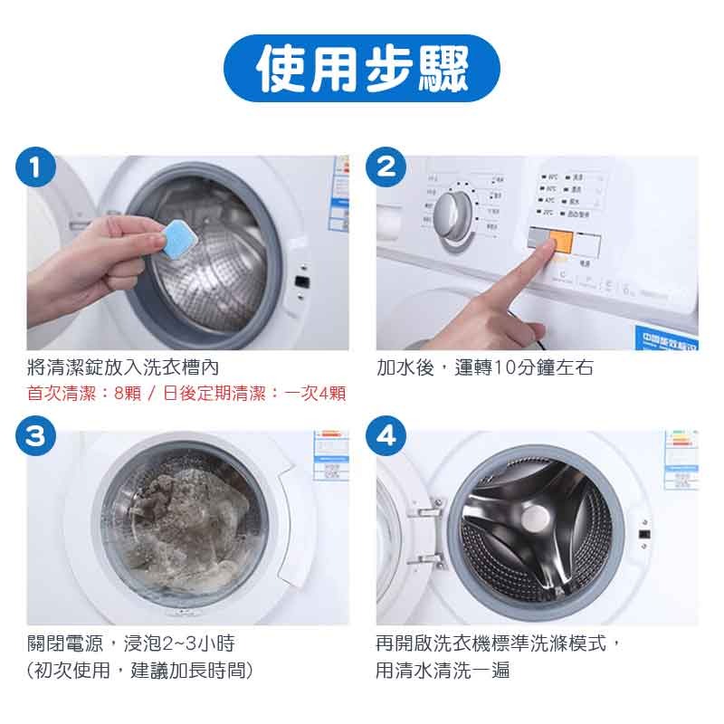 洗衣機清潔錠 12入 洗衣機槽清潔 洗衣機清潔 洗衣機槽清潔泡騰片 發泡錠 除污 去污劑 清潔用品【00742】-細節圖8