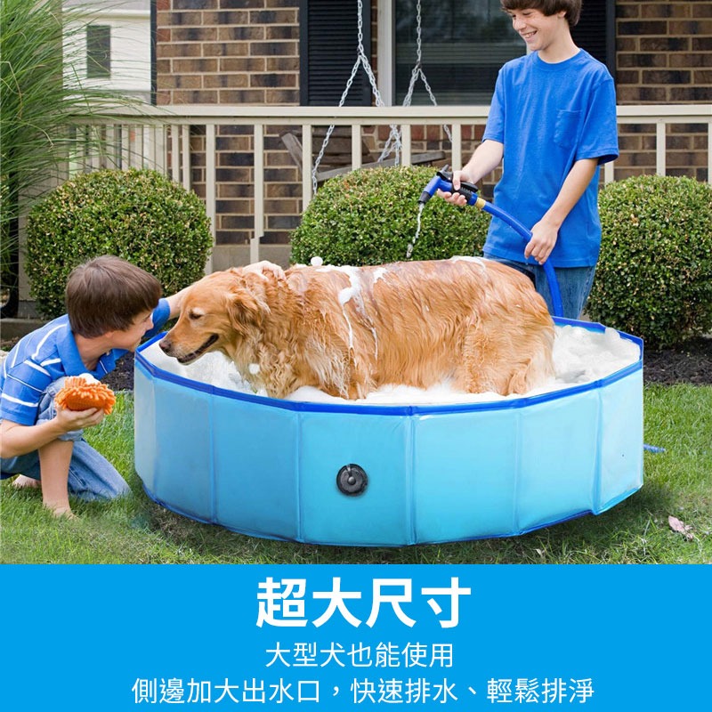 寵物摺疊戲水池 寵物戶外游泳池 寵物折疊洗澡盆 寵物戲水盆 貓狗洗澡盆 貓狗澡盆 摺疊戲水【00585】-細節圖7