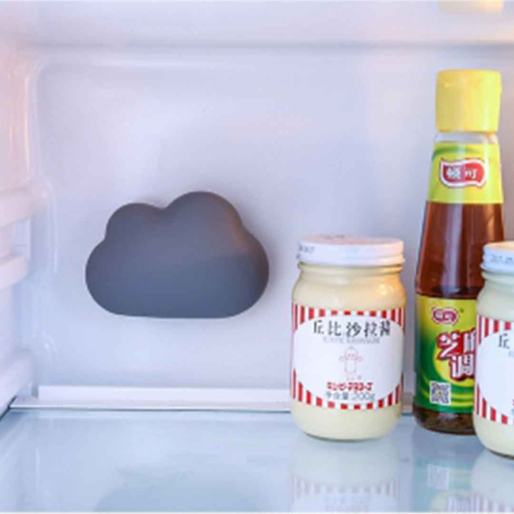 雲朵冰箱除臭去味盒 雲朵吸盤式除味盒 冰箱除臭盒子 除味竹炭盒 北歐風家居 文青簡約除味0【00317】-細節圖2