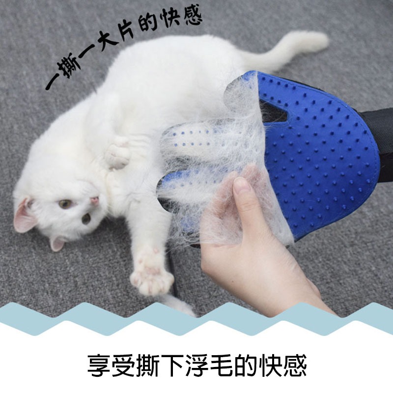 寵物除毛手套 寵物 寵物洗澡手套 按摩手套 梳毛手套 毛梳 擼貓手套除毛神器 去毛梳子 寵物除毛手套【00590】-細節圖5