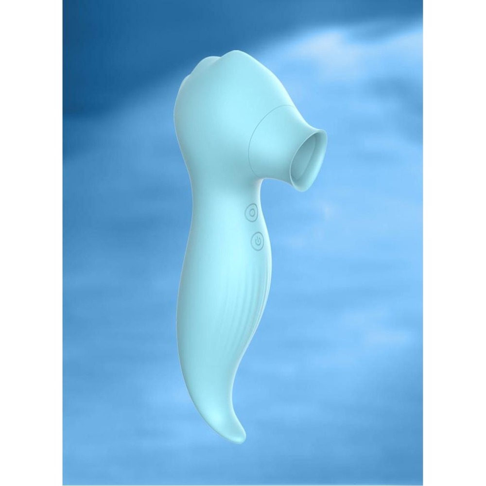 海馬造型震動棒  吸舔陰自慰器 情趣 USB充電 吸舔插震多功能 按摩棒 小章魚 女自慰高潮 成人【00192】-細節圖8