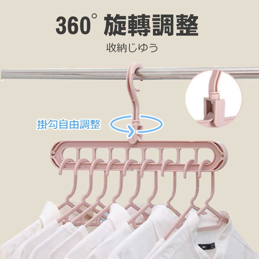 多功能魔術衣架 最強收納 多功能直立橫掛晾衣架曬衣架烘衣曬衣 衣服衣物衣櫃收納 省空間 居家必備【00323】-細節圖4