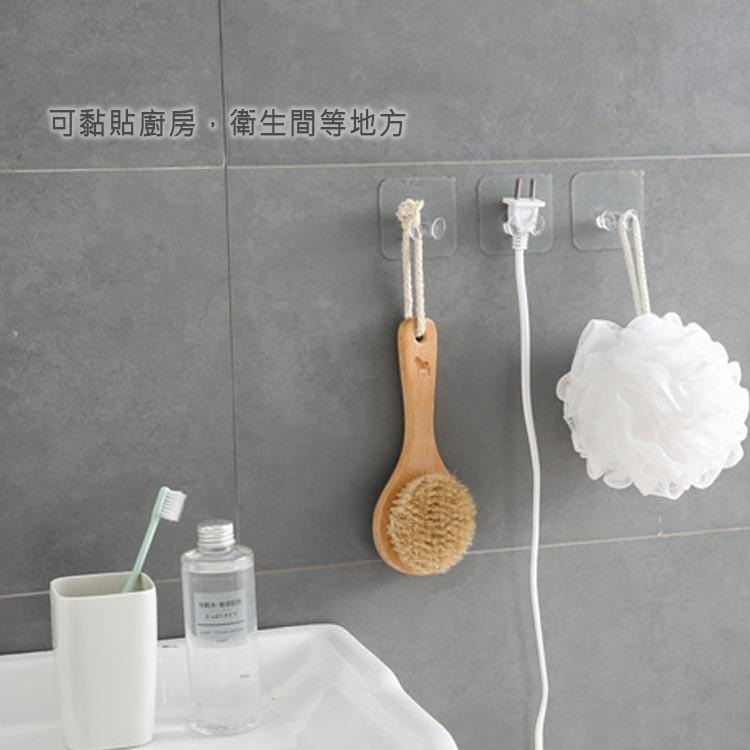 【台灣出貨】 電源插頭掛勾 免釘免鑽 無痕掛勾 免釘免鑽 電線收納 免打孔 無痕背膠 透明 插頭掛勾【00259】-細節圖6