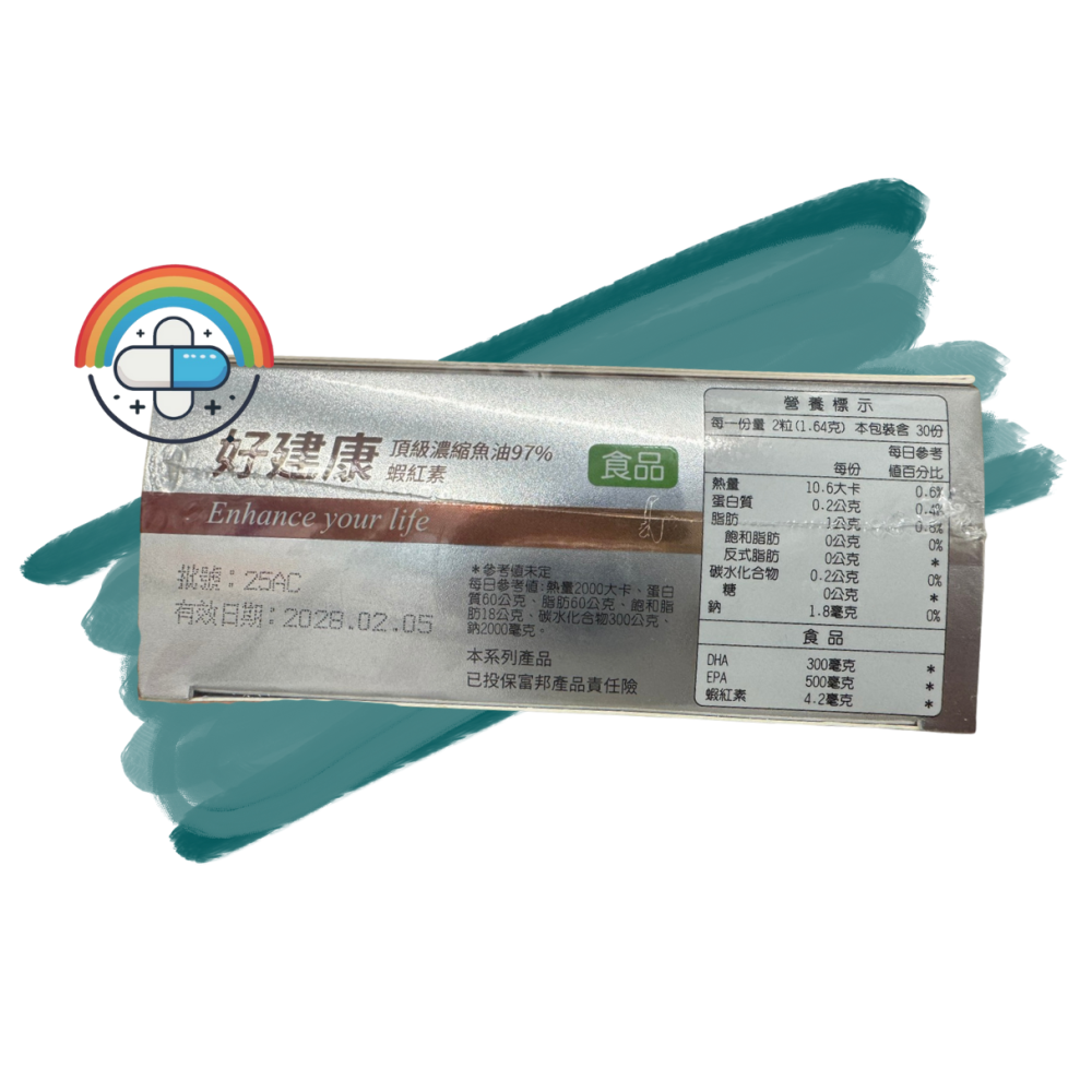 【小編推薦】這是一盒有蝦紅素的魚油 60粒-細節圖4