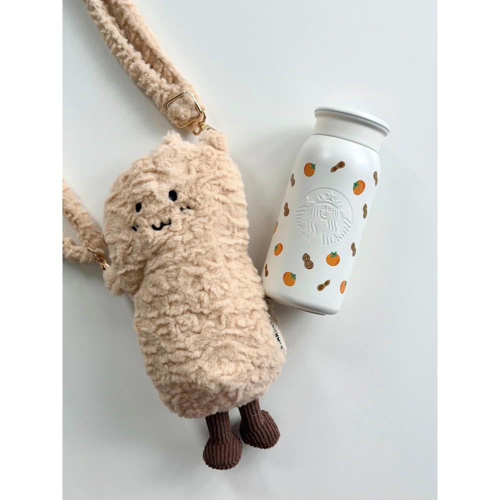 Starbucks版jellycat❤️‍🔥-好事花生保溫杯-細節圖3