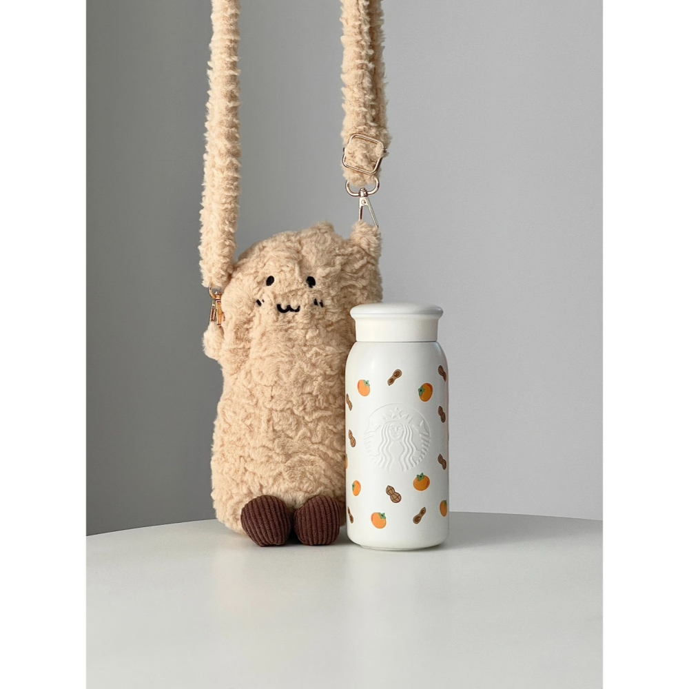 Starbucks版jellycat❤️‍🔥-好事花生保溫杯-細節圖5