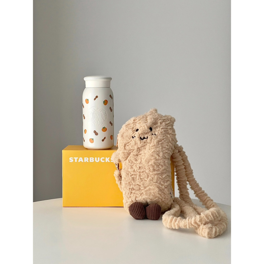 Starbucks版jellycat❤️‍🔥-好事花生保溫杯-細節圖6