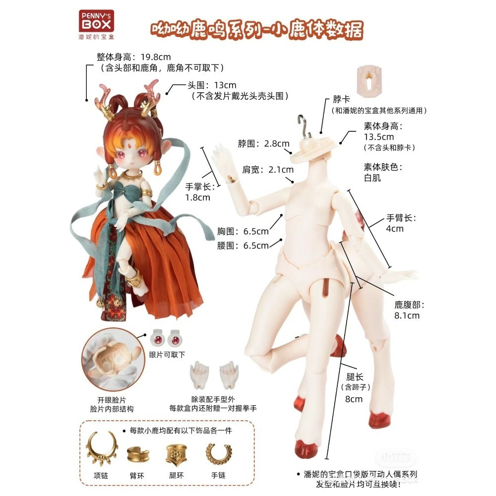 【喵汪小舖】【現貨】潘妮寶盒／呦呦鹿鳴／12024053100-細節圖3