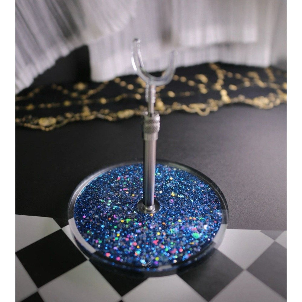 【喵汪小舖】【尚未開團】【預購尾款】支架／12分／一秤金／原木／黑底／流沙-細節圖2