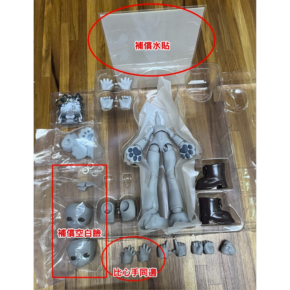 【喵汪小舖】【現貨】素體／獸體／合玩文化／獻給露娜／MJD-規格圖1