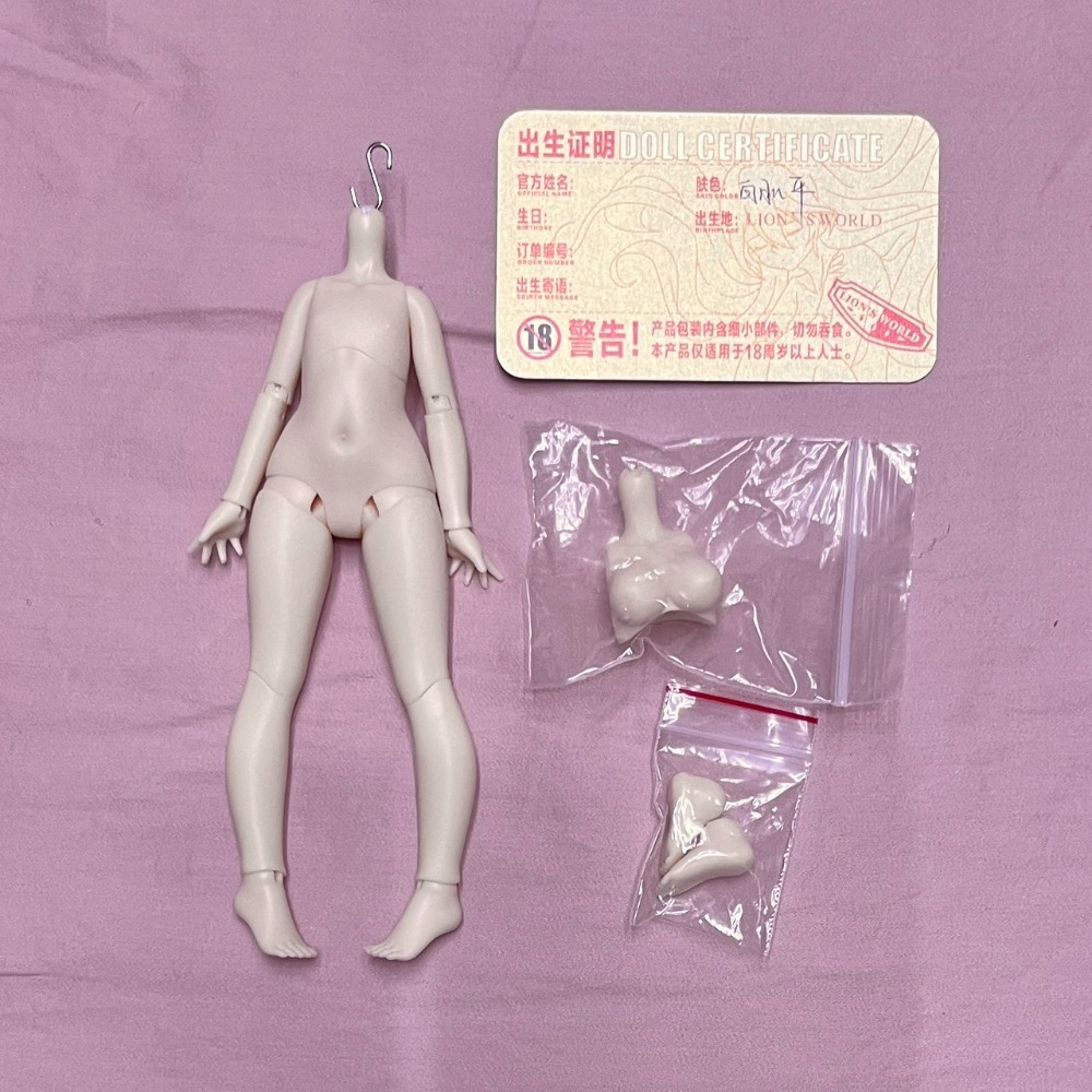 【喵汪小舖】【素體】蘿莉體／8分／BJD／白肌／粉肌-規格圖1