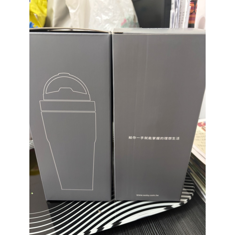（免運）WOKY 沃廚 渾圓杯雙層陶瓷保溫杯 750毫升 X 2件組 靄緋粉+橡白 好市多-細節圖7