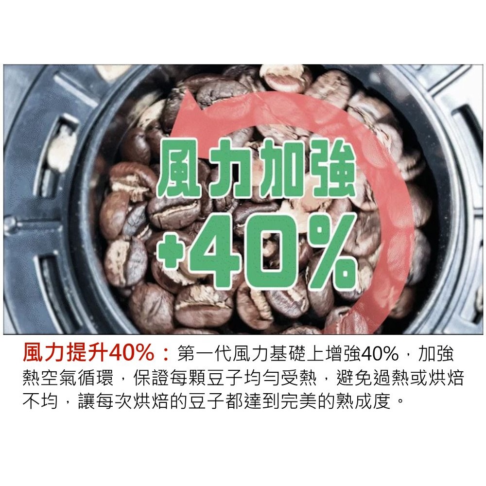 Hiles 第二代氣旋式熱風家用烘豆機 溫度/時間可調式 HE-HRT2 送200克阿拉比卡咖啡生豆-細節圖8