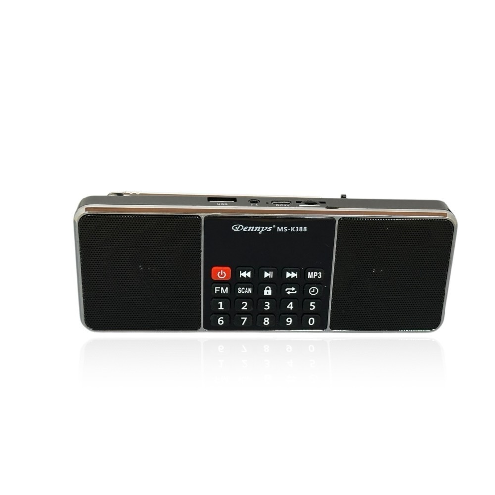 Dennys 丹尼斯 立體聲 USB MP3 FM 插卡收音機喇叭 MS-K388-規格圖7
