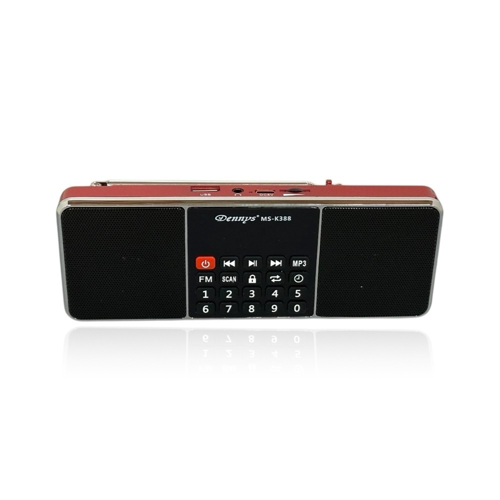 Dennys 丹尼斯 立體聲 USB MP3 FM 插卡收音機喇叭 MS-K388-規格圖7