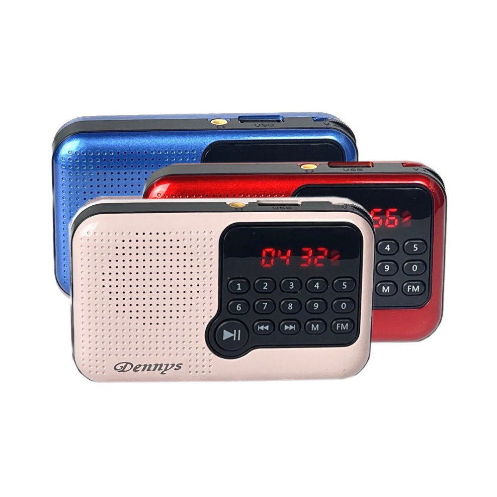 Dennys USB SD MP3 FM 多功能迷你收音機喇叭 MS-K213-細節圖2