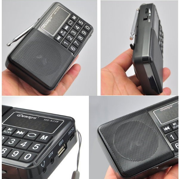Dennys USB SD MP3 FM 大字鍵喇叭收音機 MS-K238-細節圖4