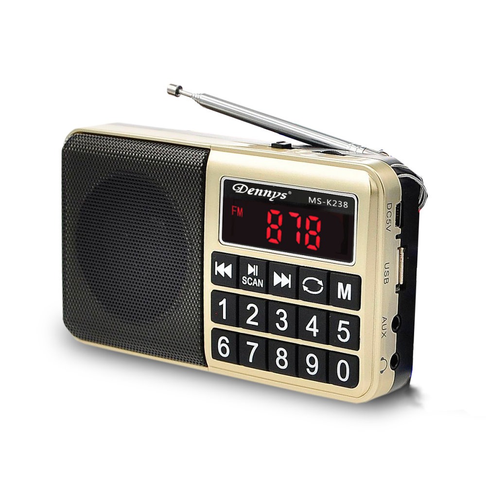 Dennys USB SD MP3 FM 大字鍵喇叭收音機 MS-K238-細節圖9