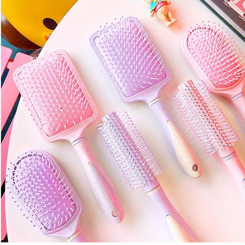 按摩氣墊梳 紓壓按摩 梳子 氣墊梳 氣囊梳 按摩梳 圓梳 圓筒梳 捲髮梳 方梳 穴道按摩梳-細節圖2