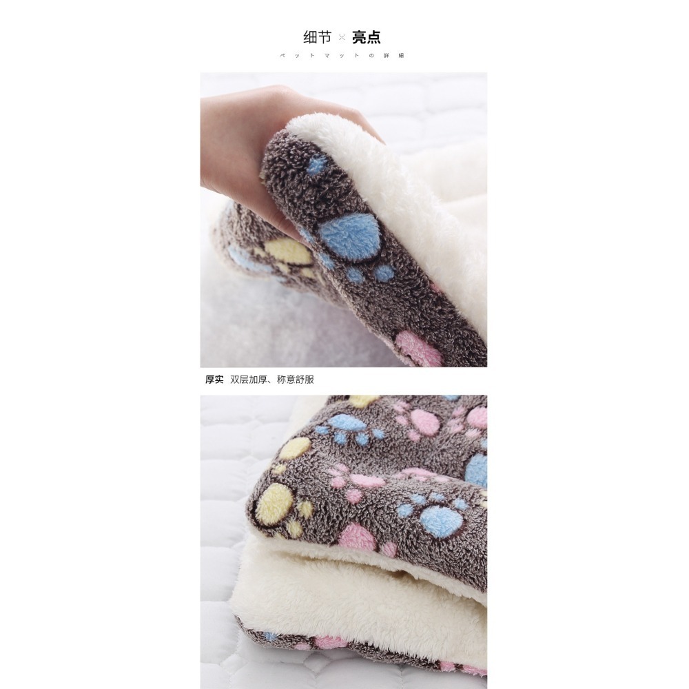 台灣現貨 + 預購 * 寵物墊加厚秋冬保暖貓咪狗狗墊子防滑毛毯坐墊-細節圖9