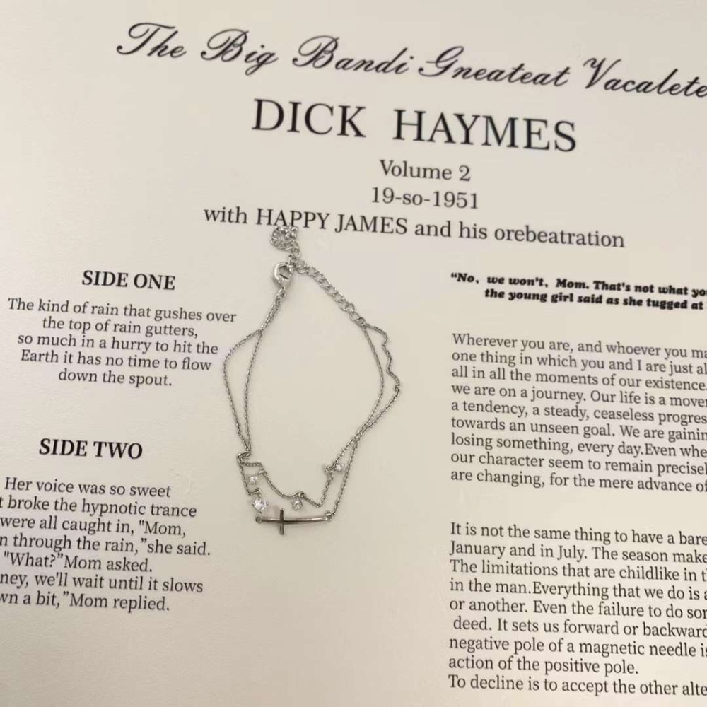 「現貨」 韓國100%正韓 東大門 飾品 十字手鍊-細節圖2