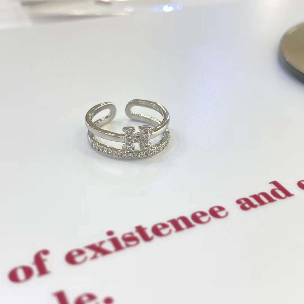 「現貨」韓國100%正韓  新款 H戒指-細節圖2