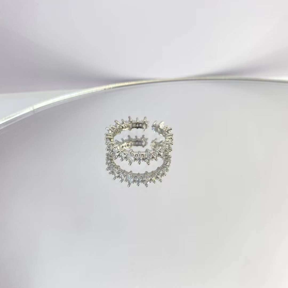 「現貨」韓國100%正韓  爆款滿鑽戒指-細節圖2