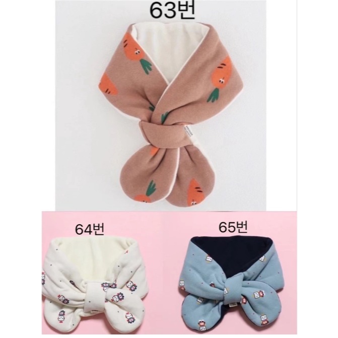 「現貨」韓國100%正韓  純棉兒童圍巾【現貨只剩款式49】-細節圖2