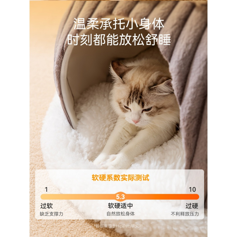 預購 / 秋冬新款全封閉式保暖貓咪狗狗雪屋寵物床-細節圖8