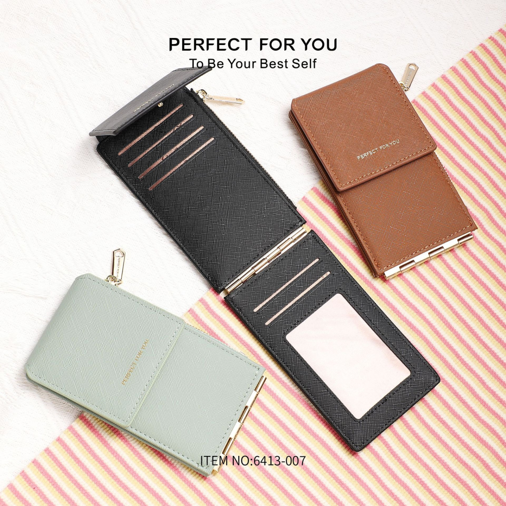 預購款C118 / 一體多功能折疊卡包門禁卡套多卡位薄款證件包-細節圖2