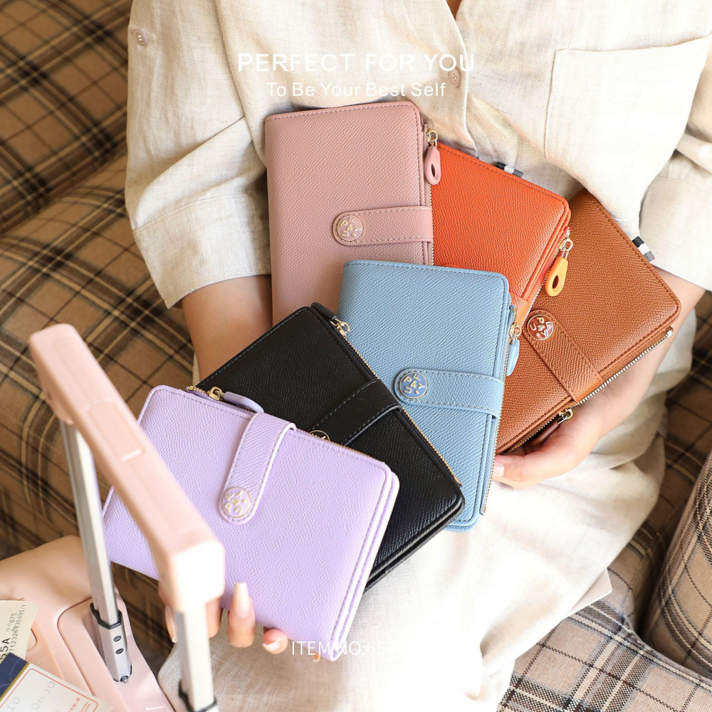 預購款C119 / 出國必備同款護照包 大容量軟皮多功能證件夾護照夾-細節圖2