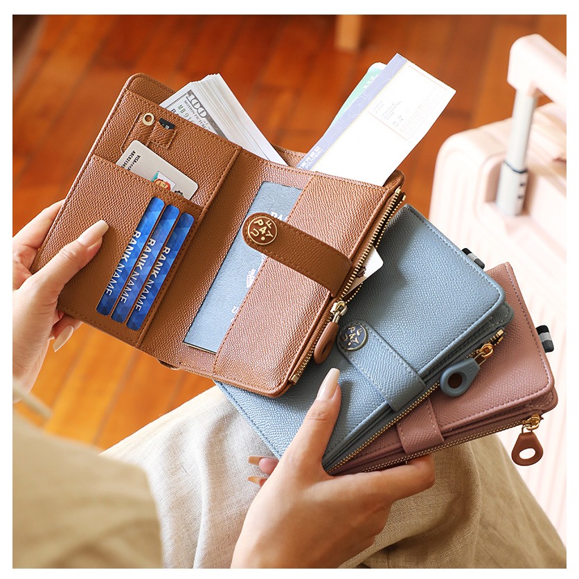 預購款C119 / 出國必備同款護照包 大容量軟皮多功能證件夾護照夾-細節圖9