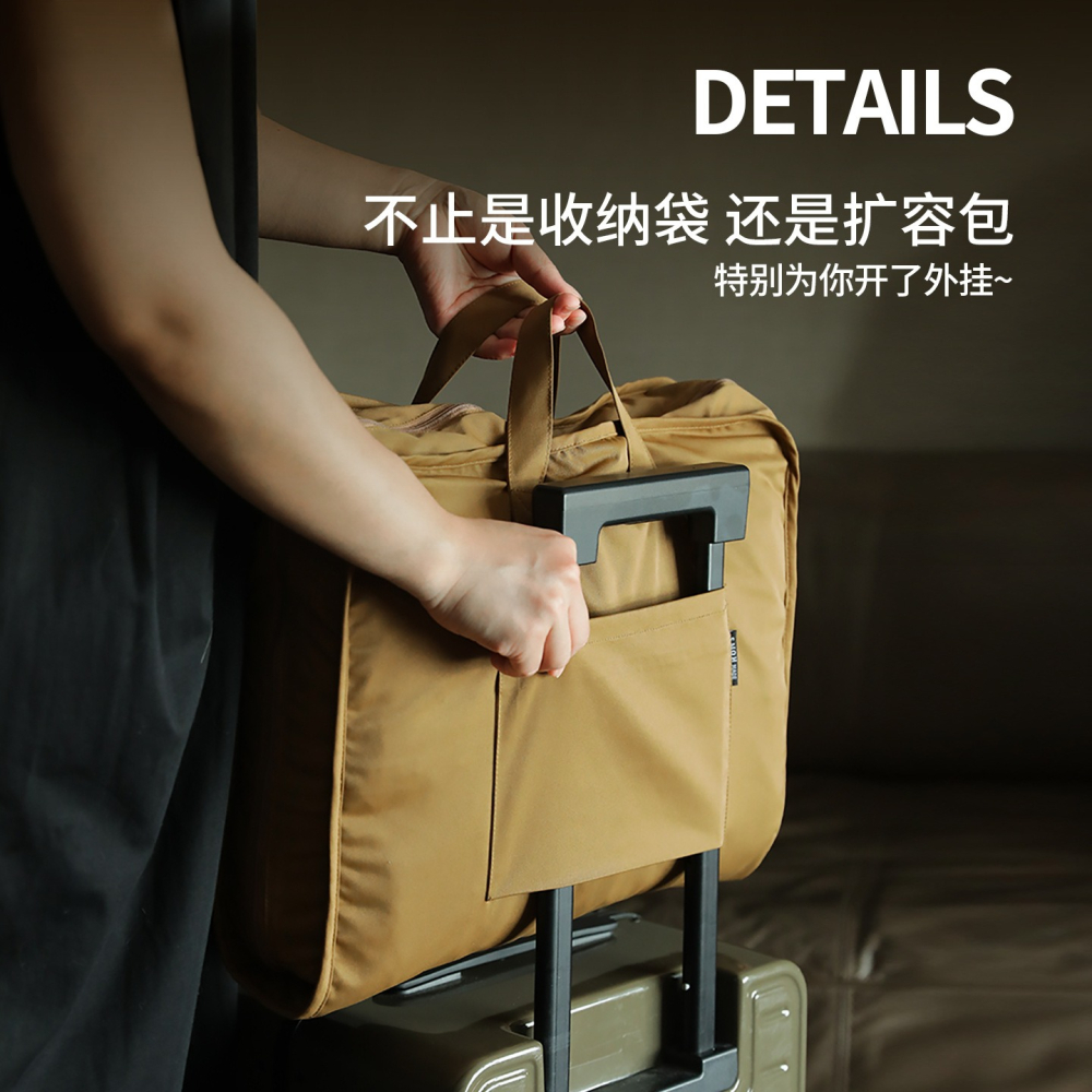 預購款C123 / 旅行包大容量輕便六合一行李箱收納出差旅行包可套拉桿箱手提包-細節圖3