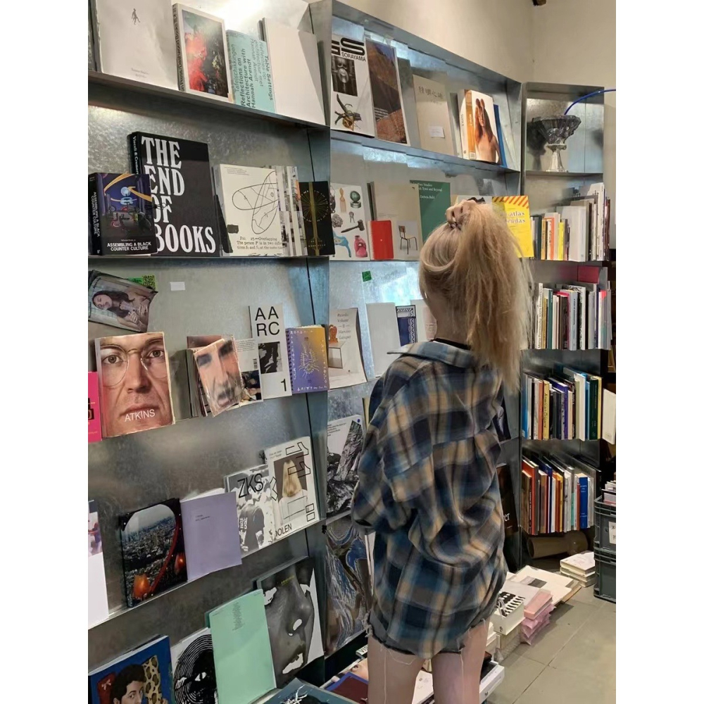 預購款C179/復古格紋女慵懶風寬鬆襯衫-細節圖4