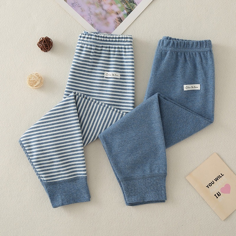 預購款C186/日系兒童全棉男女童純棉保暖長褲棉毛褲-細節圖5