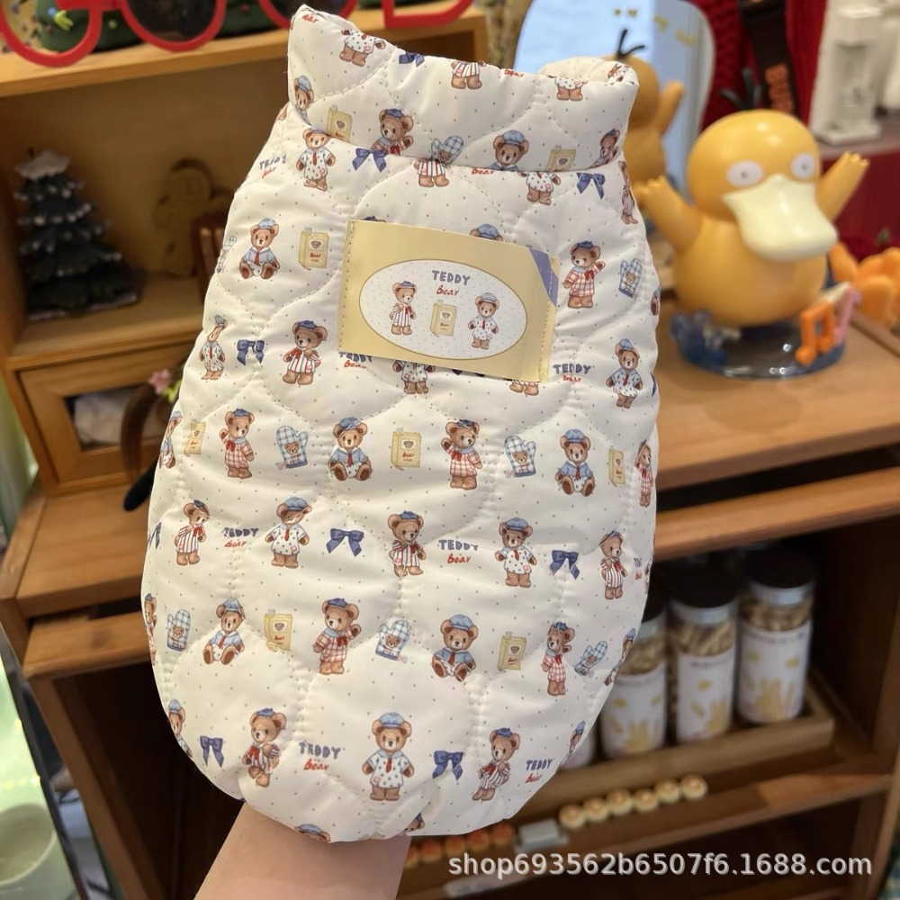 預購款C211/狗狗保暖棉服寵物馬甲外套-規格圖4