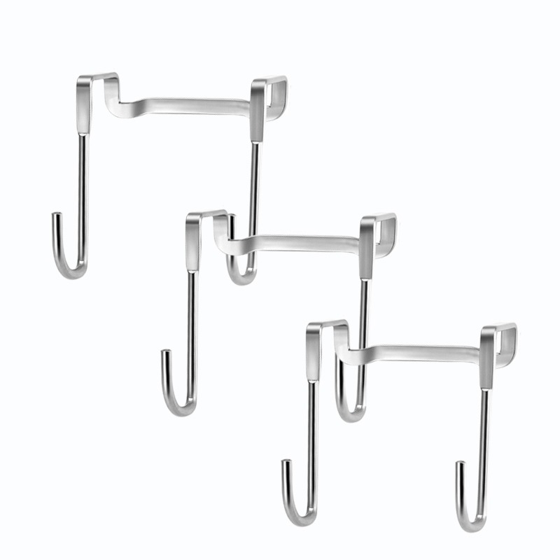 【台灣出貨】 櫥櫃門板雙掛勾 門後掛鉤 門後掛勾 不鏽鋼掛勾 門片掛勾 雙S掛勾 櫥櫃門板掛勾 廚房收納 開立發票-細節圖2