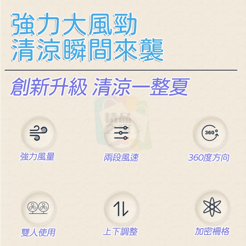 【台灣出貨】車用雙頭風扇 12V雙頭風扇 車用風扇 車用循環扇 點菸器風扇 第三排風扇 車內循環扇 一對三點菸器開立發票-細節圖3