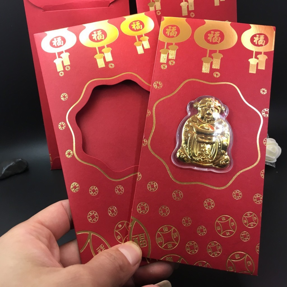 【台灣出貨】財神爺金幣 開運 財神爺紅包 春節 小禮品 金箔金幣 金財神紅包 新年賀歲 開運紅包 壓歲紅包-細節圖4