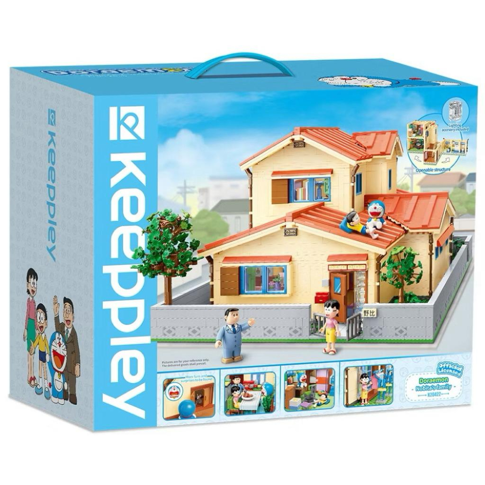 有泰積木QMAN 啟蒙積木 Keeppley 哆啦A夢 野比大雄的家 QM30667-細節圖9