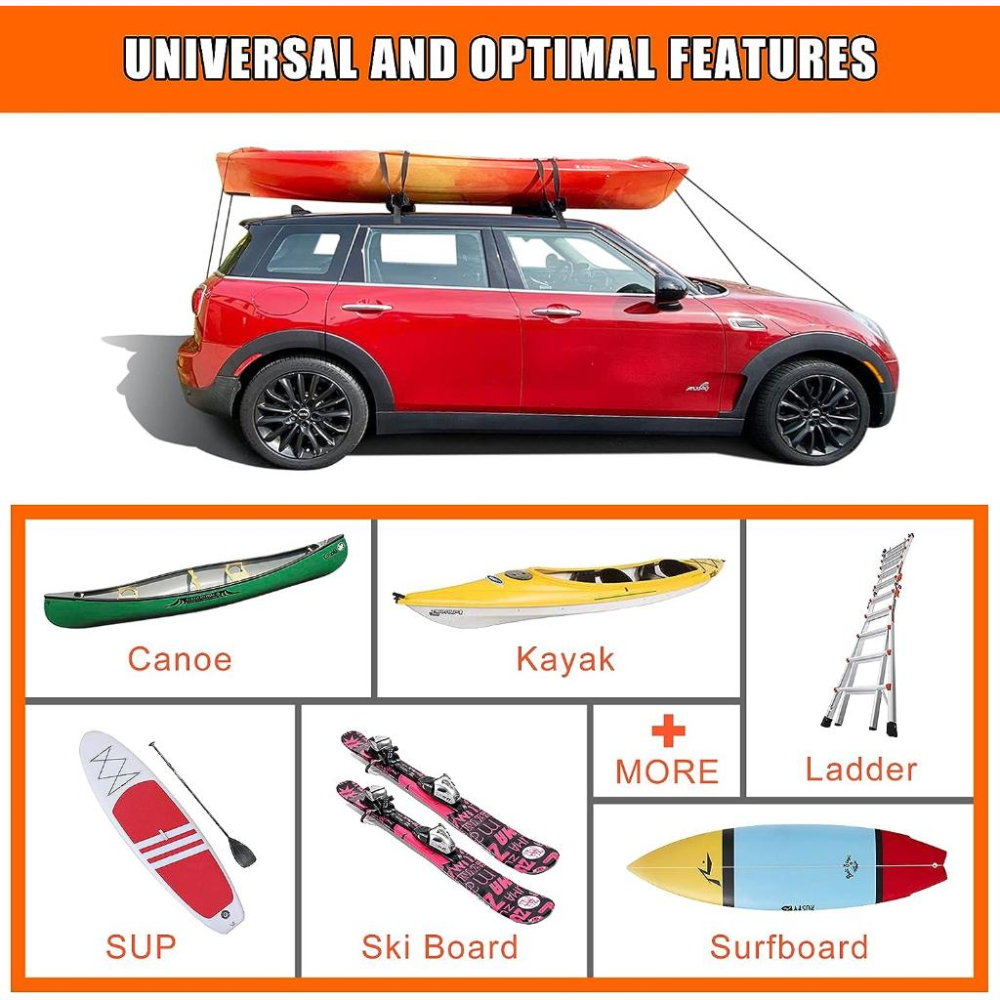 軟式可折疊車頂架。台灣出貨可到付。衝浪板獨木舟滑水板SUP車頂橫桿。車頂置放架軟墊。可折疊好收納。戶外水上活動-細節圖6