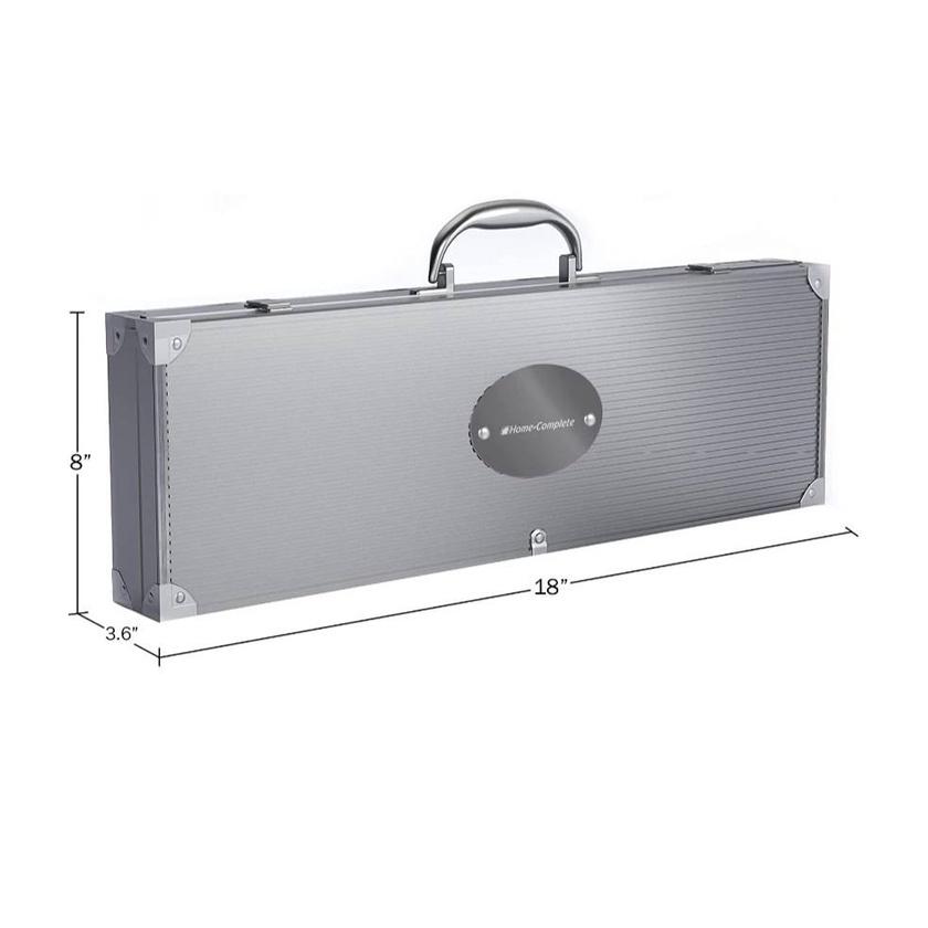 15件套不鏽鋼燒烤工具 不鏽鋼烤肉工具15件套裝  烤肉露營必備烤肉野炊工具組 烤肉夾 醬料刷 刀子-細節圖4