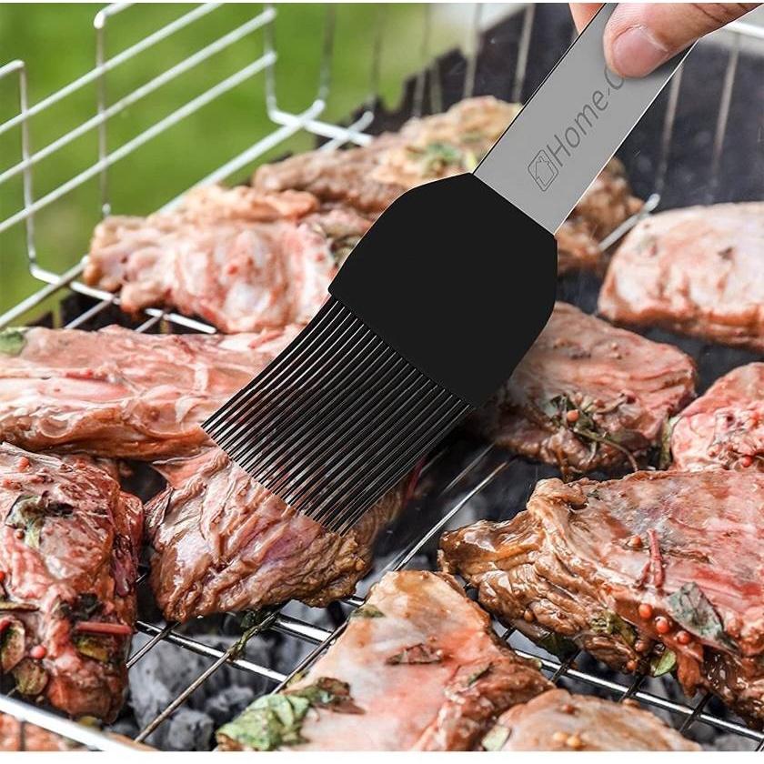 15件套不鏽鋼燒烤工具 不鏽鋼烤肉工具15件套裝  烤肉露營必備烤肉野炊工具組 烤肉夾 醬料刷 刀子-細節圖7