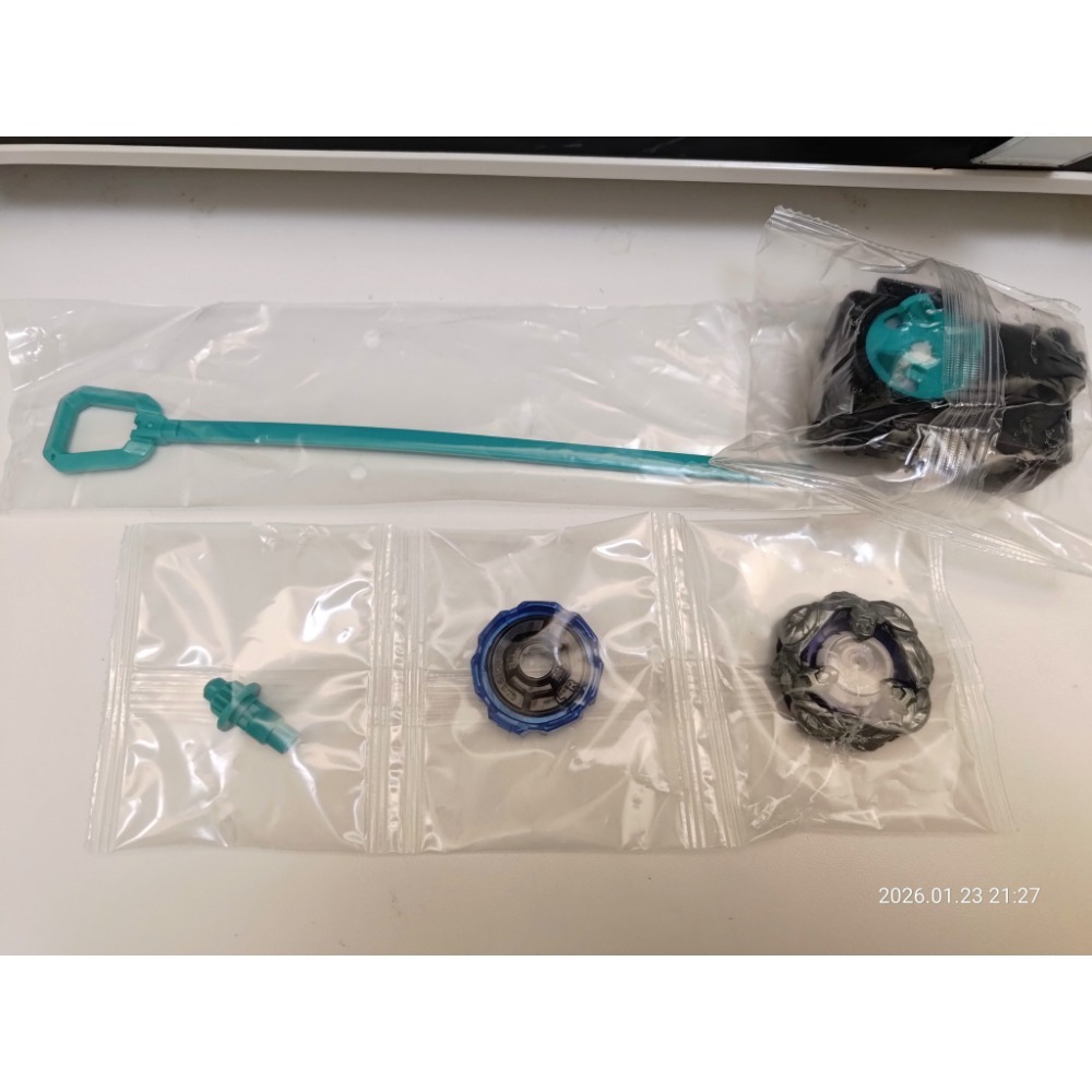 全新正版！BX-46無限盤組 戰羊阻截7-70T 戰鬥陀螺拆售 附湖水綠發射器-細節圖2