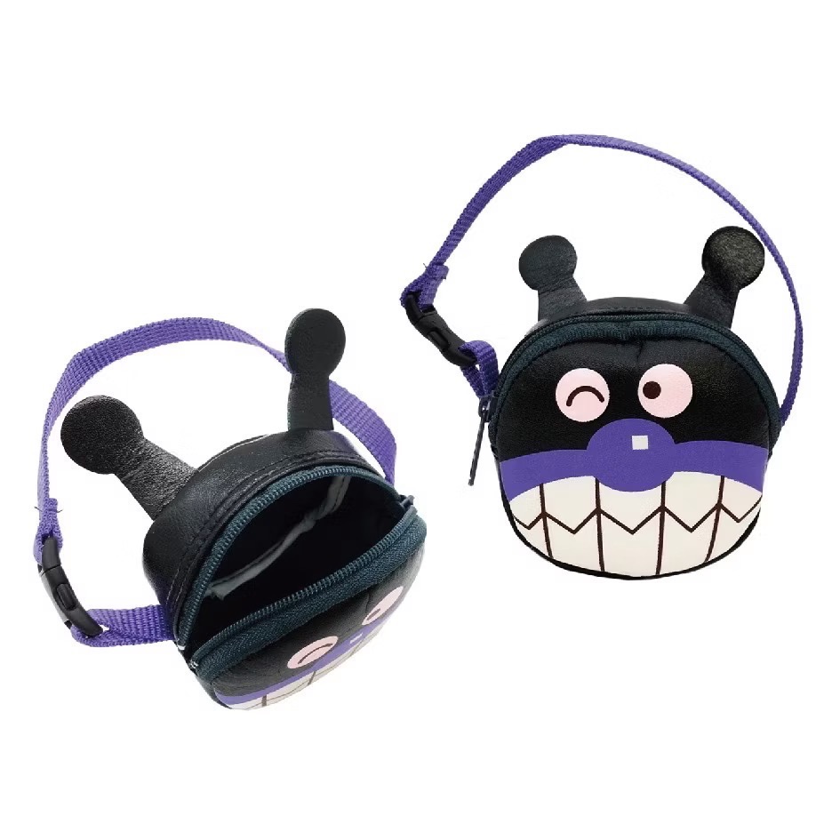 現貨✨日本🇯🇵麵包超人 細菌人 藍精靈 紅精靈 小零錢包 幼兒小拿包-細節圖3