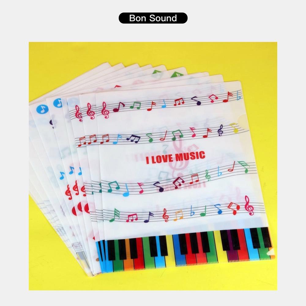 【BS】開發票 L夾 『一組4入』音符文件夾 直式 文件夾 資料夾 音樂文具 獎品 禮物 譜夾-細節圖3