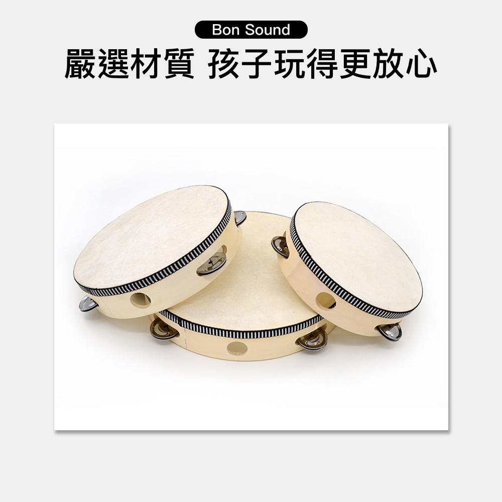 【BS】 開發票 原木鈴鼓 木框鈴鼓 單排鈴片 10吋 8吋 6吋 4吋 鈴鼓 原木框 ORFF 奧福 奧福樂器-細節圖2
