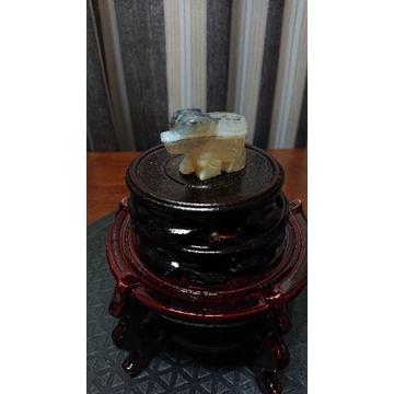 熊 天然 水晶 礦石  手工 雕刻 石雕 玉 原石 動物 展示  擺件 擺飾 藝術品 可愛 禮物 招財 風水-細節圖2