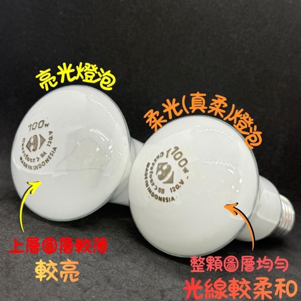 💧CHANG電料⚡️【家福亮光燈泡 100W E27燈頭】傳統燈泡 鎢絲燈泡 家用燈泡 真柔泡 燈泡 白熾燈泡絕版-細節圖9