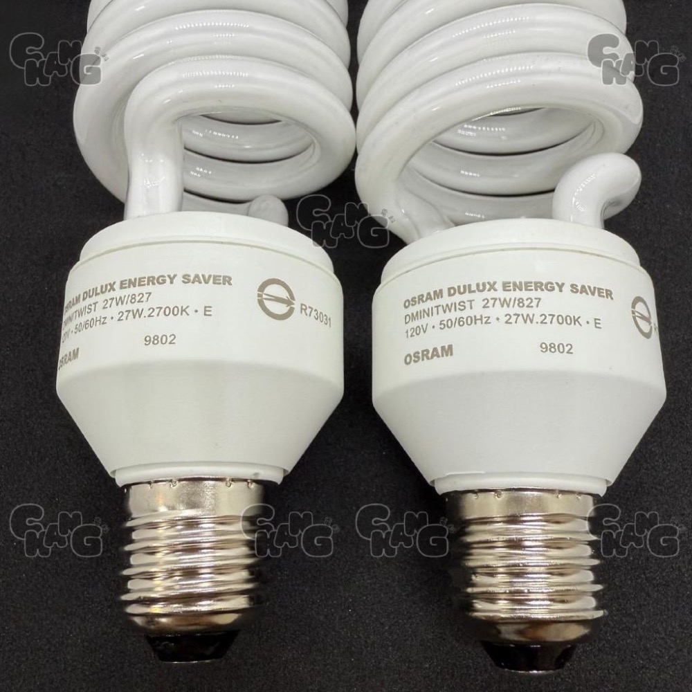 💧CHANG電料⚡️【OSRAM 歐司朗 27W 螺旋省電燈泡】E27 螺旋型 燈泡色黃光 燈泡 傳統燈泡 螺旋燈泡-細節圖5